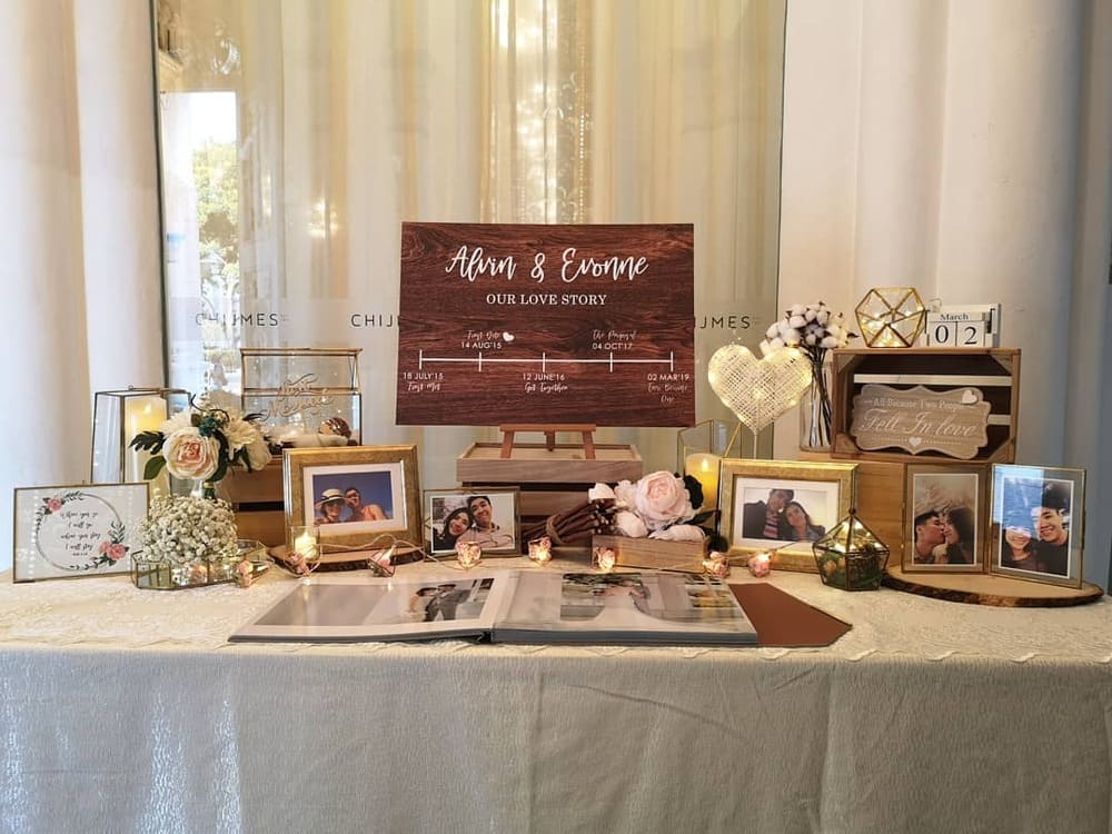 Chi phí trang trí bàn gallery đám cưới