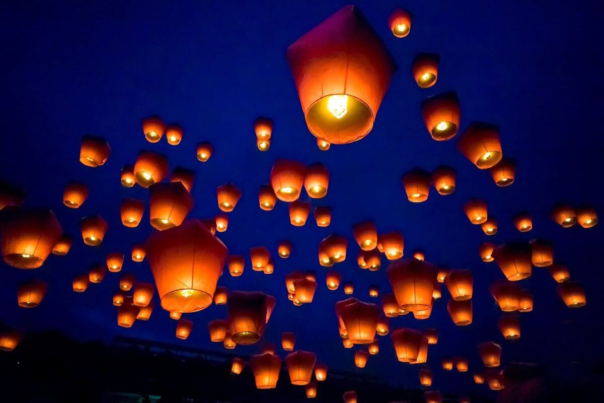 Ý tưởng tổ chức trung thu công ty - Thả đèn