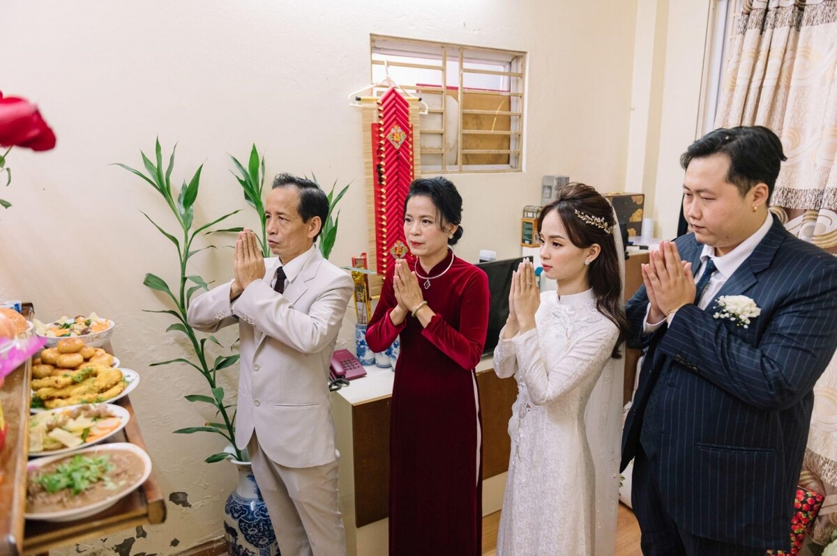 Các nghi thức trong kịch bản lễ thành hôn tại nhà trai