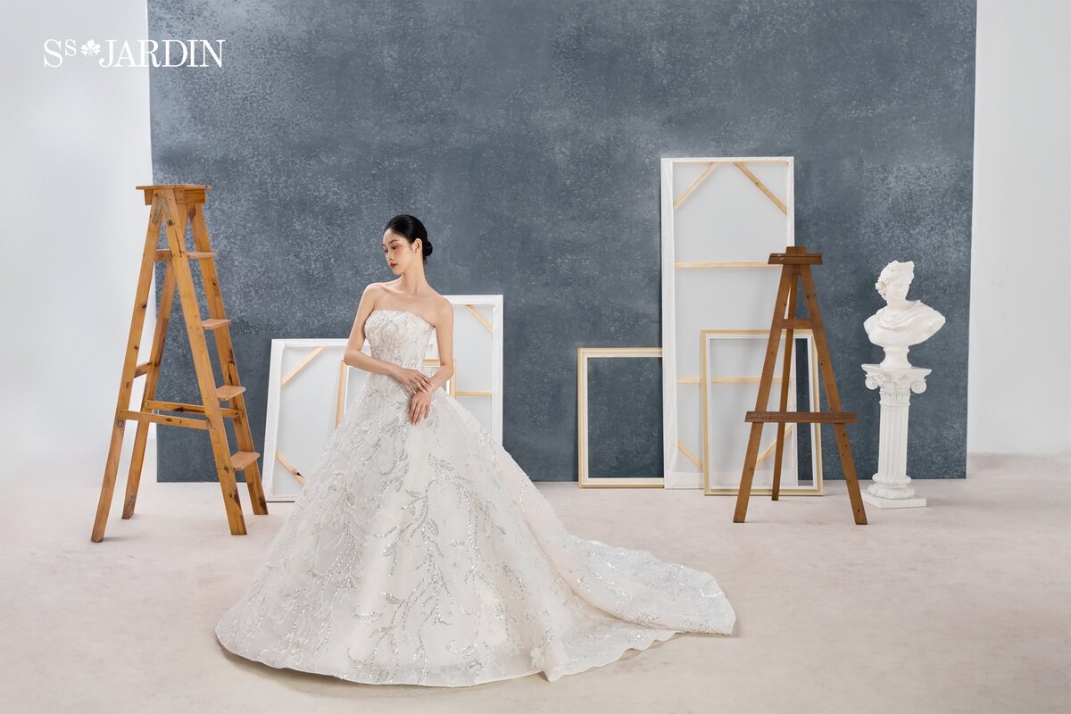 Váy cưới xòe công chúa – Vẻ đẹp lộng lẫy cho ngày trọng đại