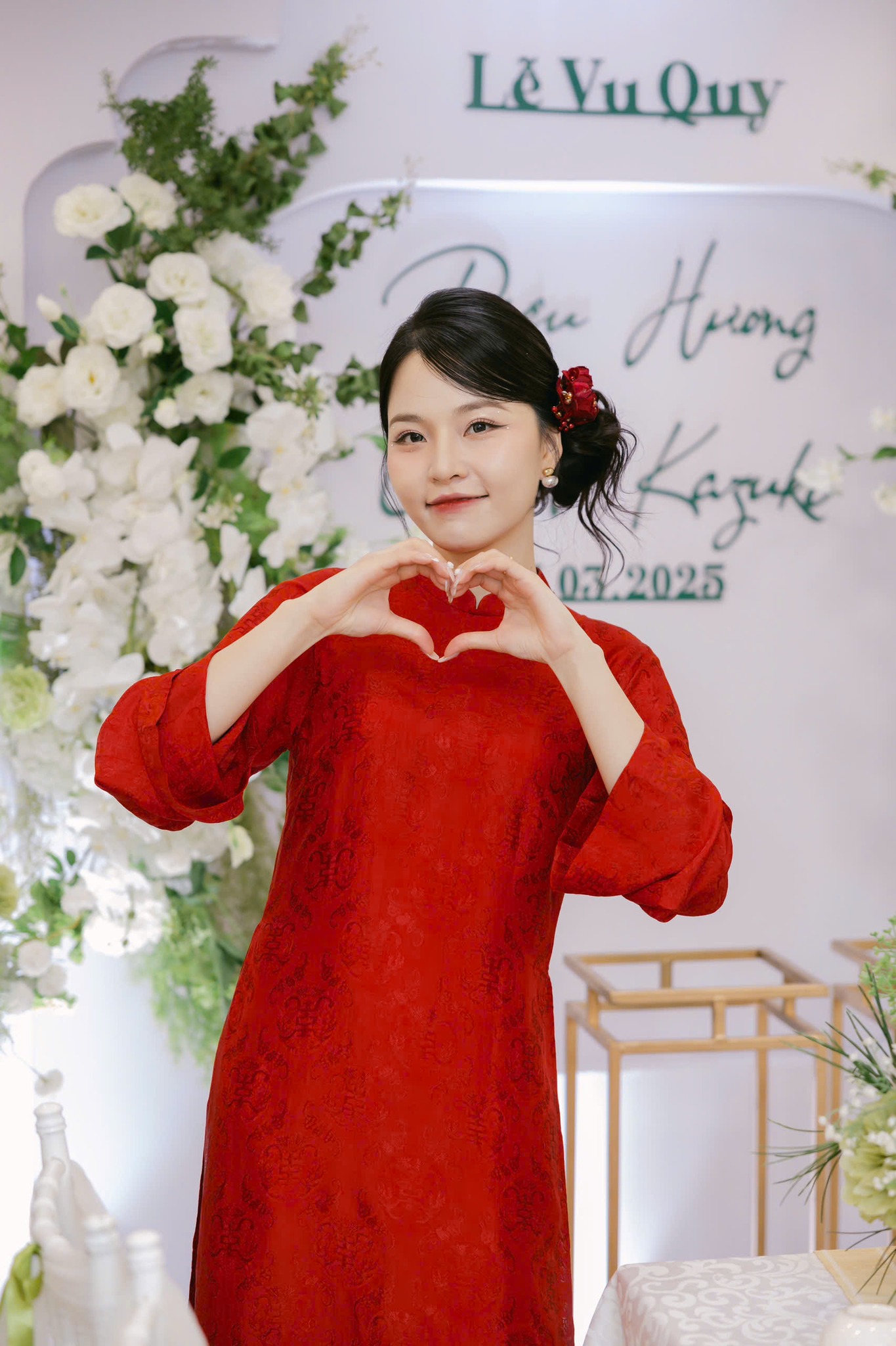 áo dài cưới đỏ