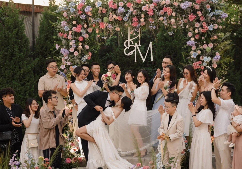 background đám cưới