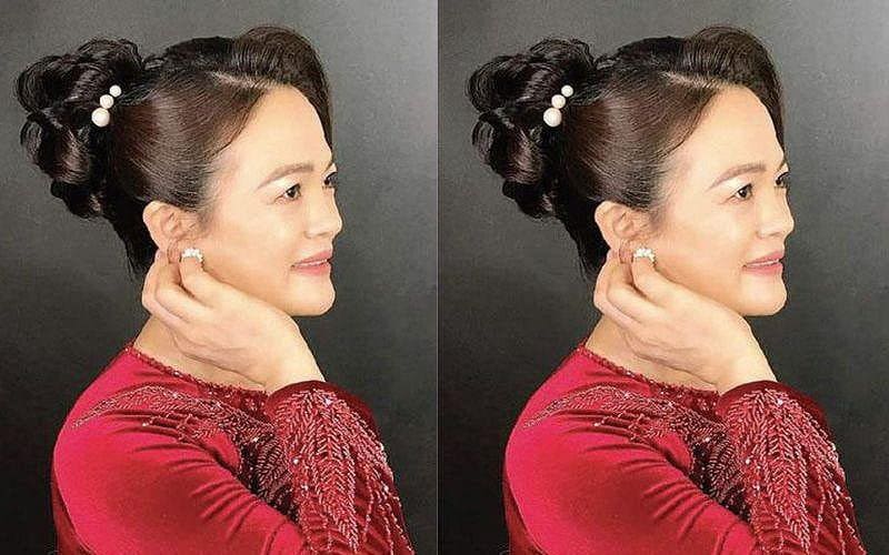 kiểu tóc cho mẹ chồng ngày cưới