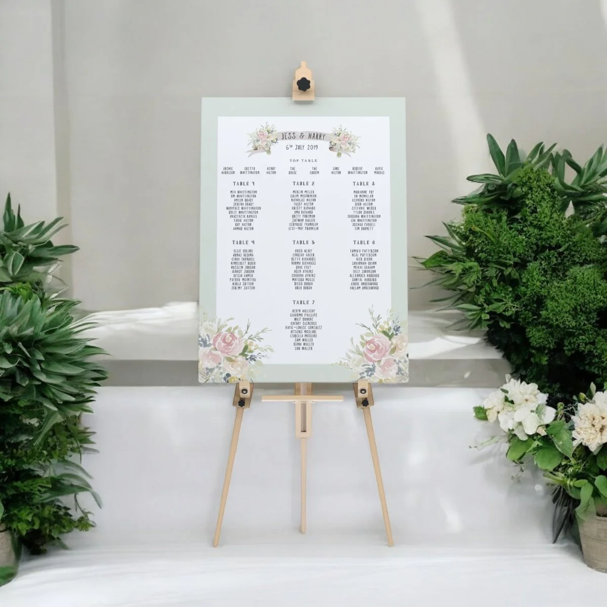 Các phong cách thiết kế sơ đồ bàn tiệc cưới