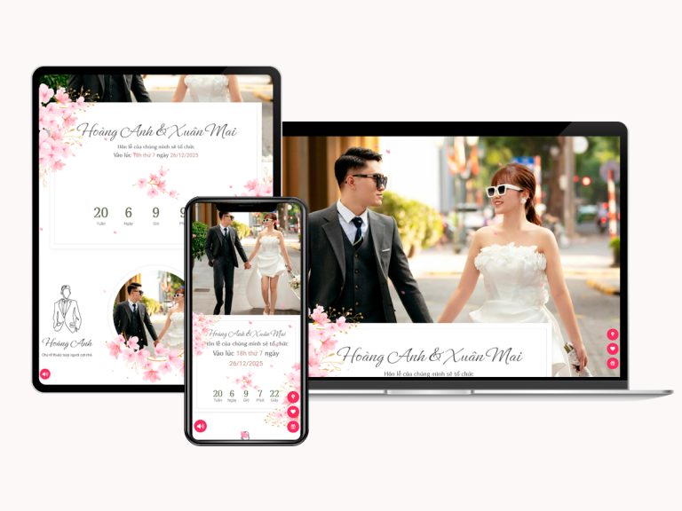 Xu hướng mẫu thiệp mời đám cưới Online hiện đại thay thế thiệp truyền thống