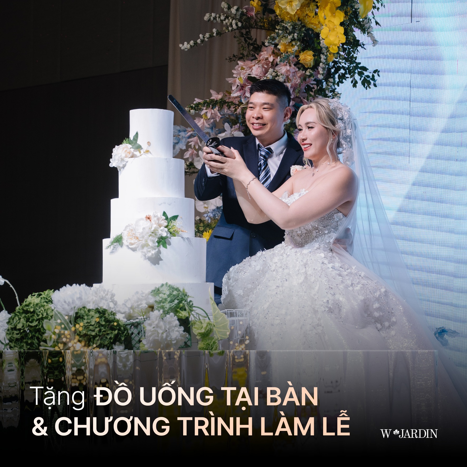 Tặng đồ uống tại bàn và chương trình làm lễ