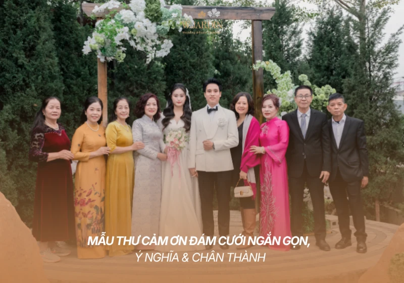 Mẫu Thư Cảm Ơn Đám Cưới Ngắn Gọn, Ý Nghĩa & Chân Thành