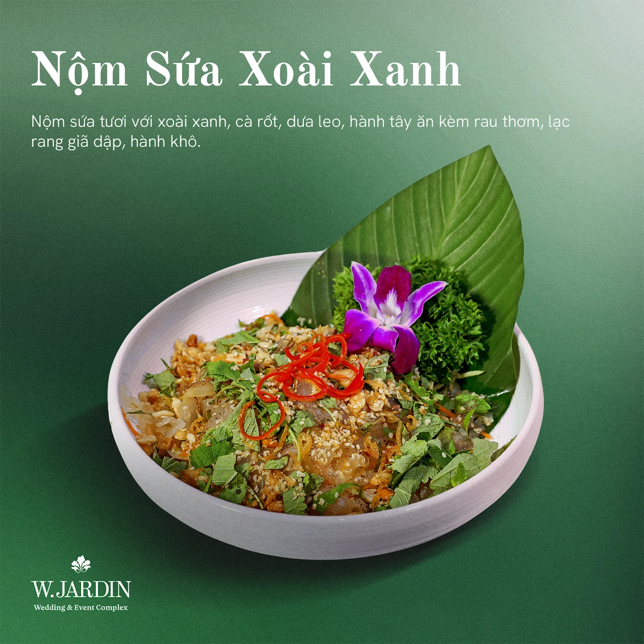 các món khai vị tiệc cưới