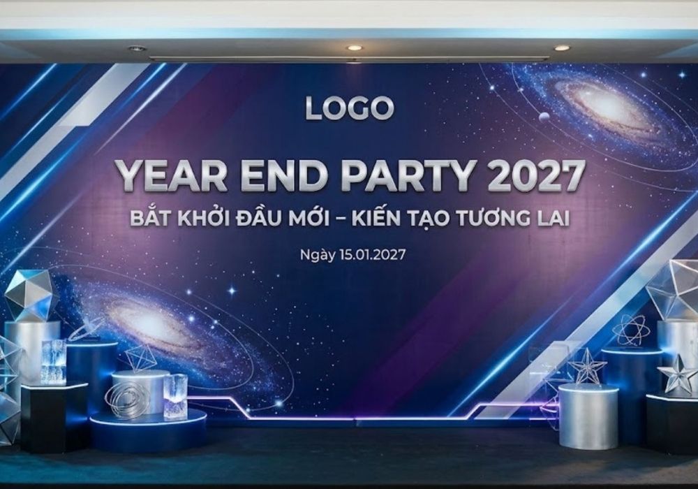 Backdrop Year End Party