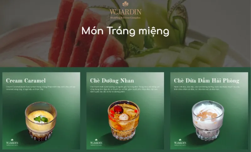 Thực đơn tất niên công ty
