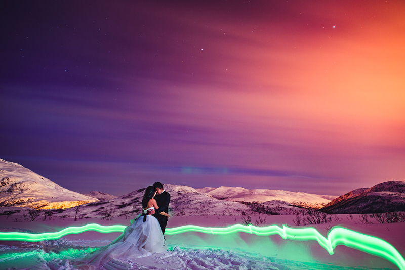 Chụp ảnh cưới ở nước ngoài đẹp nhất - Tromso, Nauy